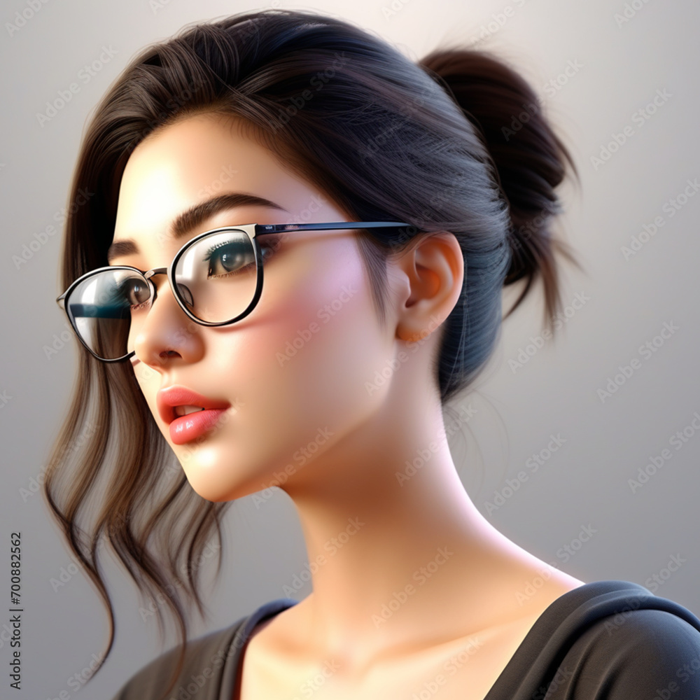 A realistic image, natural like profile picture girl A realistic image, natural like profile picture girl