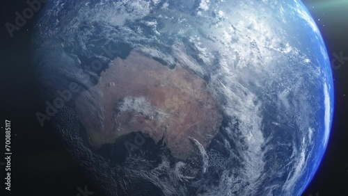 Earth from space, Australia. 3D Globe, Planet