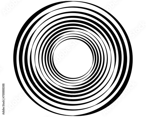 Abstract line circle icon symbol. Vector circular scribble doodle round circles