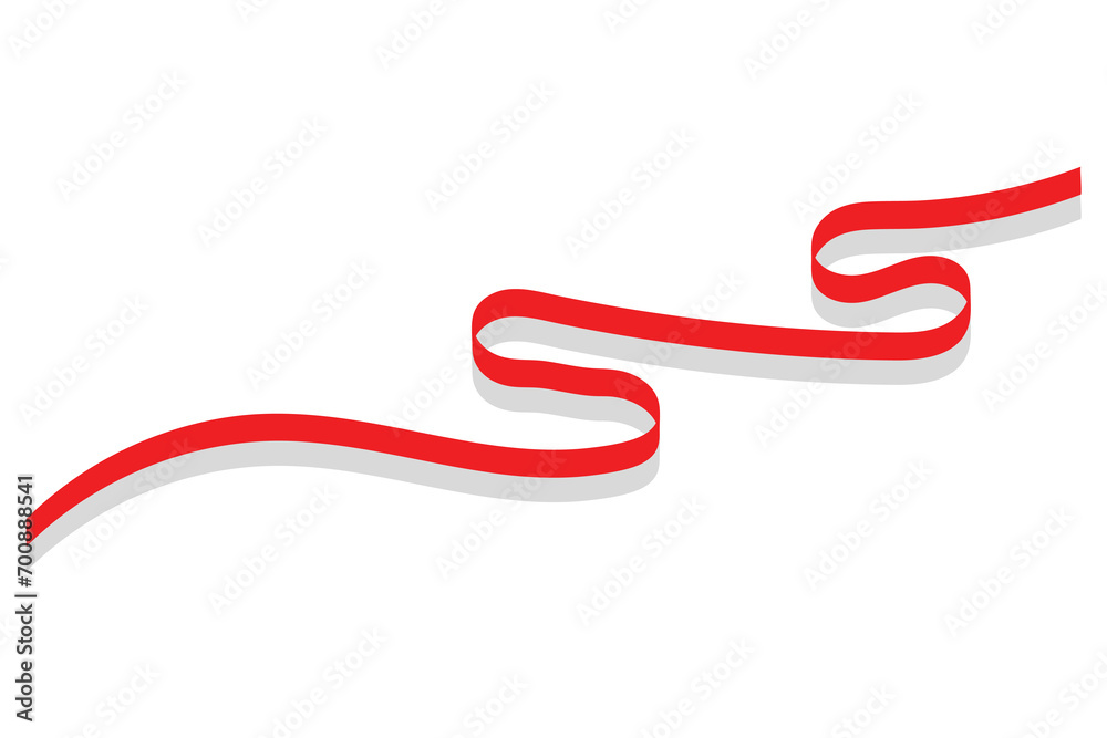 Ribbon Flag Using 3D Effect Vector illustration. Ribbon Flag Using 3D Effect Vector illustration.