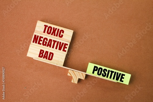 balance between positive and toxic, negative and bad words. the concept of attitude or discipline. the concept of habit