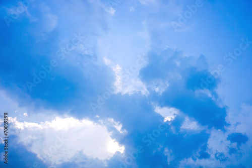 Blue sky with clouds background  Beautiful Amazing shape