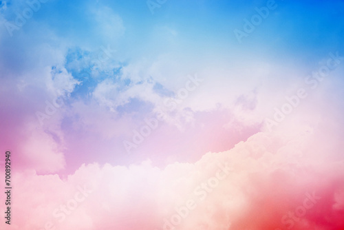 Pink Blue sky and white clouds  © LOVE A Stock