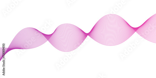 Abstract backdrop with colorful wave gradient lines on white background. Modern technology background,geometric fluid and liquid line shape and gradient color with design elements,
