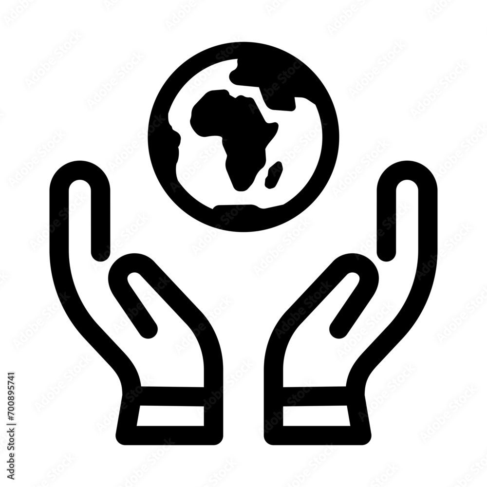 Obraz premium earth care icon