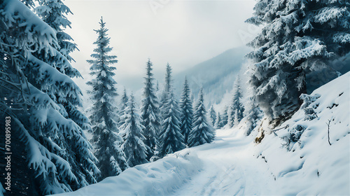 冬の自然の景色 photo