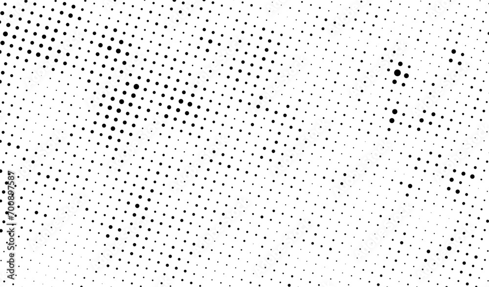 a black and white dotted background with a few dots for design extra effect  grunge dot effect