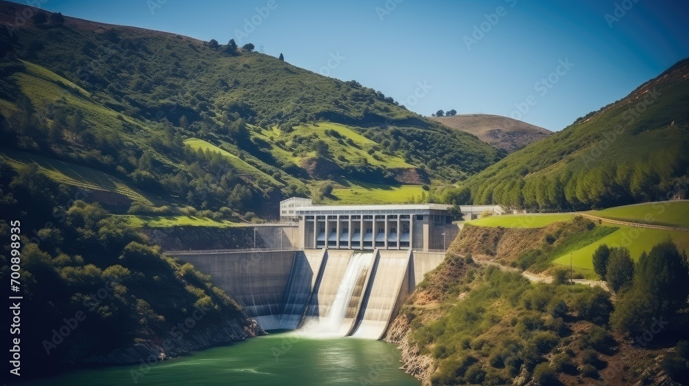 An artistic capture of water droplets splashing against turbines, signifying the energy and vitality of hydro power as a renewable energy marvel. An artistic capture of water droplets splashing against turbines, signifying the energy and vitality of hydro power as a renewable energy marvel.