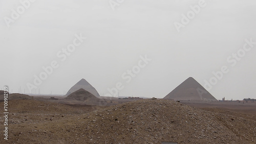 The step pyramid of the ancient Egyptian Djoser in Saqqara, Egypt.