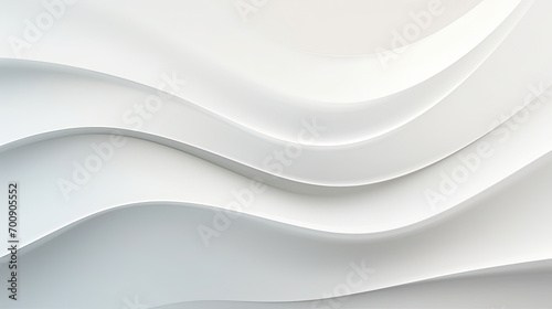 Abstract white wave background with smooth lines ,minimalist designs, modern presentations, sleek websites, and clean digital artworks. Perfect for creating white geometric abstract background.