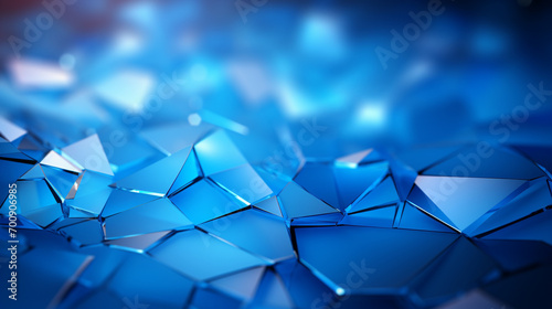 blue crystal background HD 8K wallpaper Stock Photographic Image 