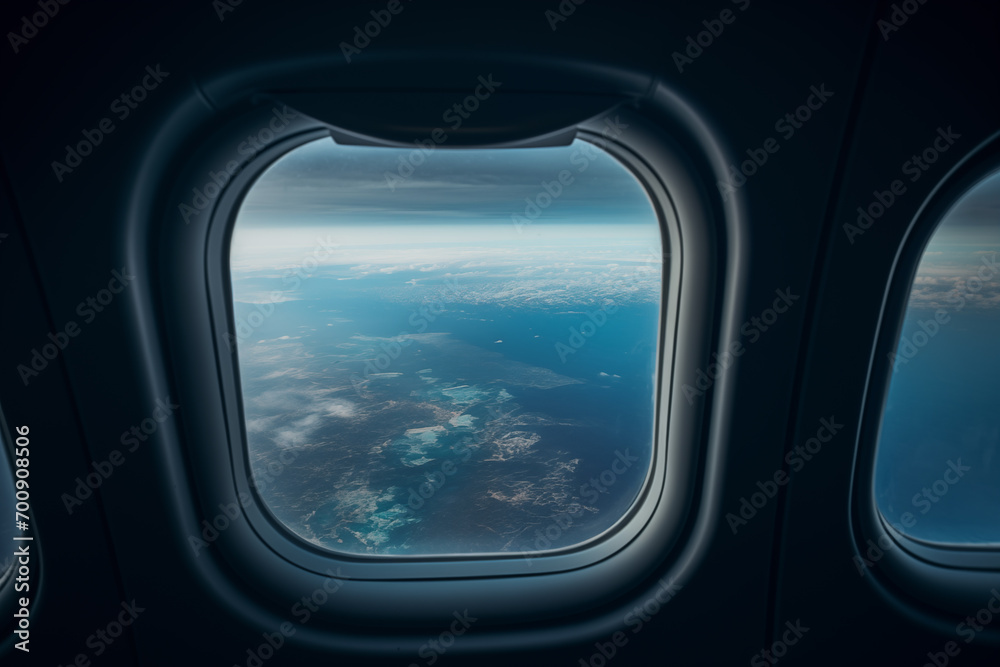 View From The Inside of an Airplane View From The Inside of an Airplane