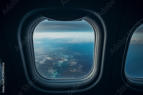 View From The Inside of an Airplane