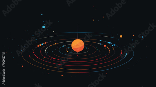 ambition of interstellar travel with a vector scene featuring spacecraft journeying beyond our solar system.