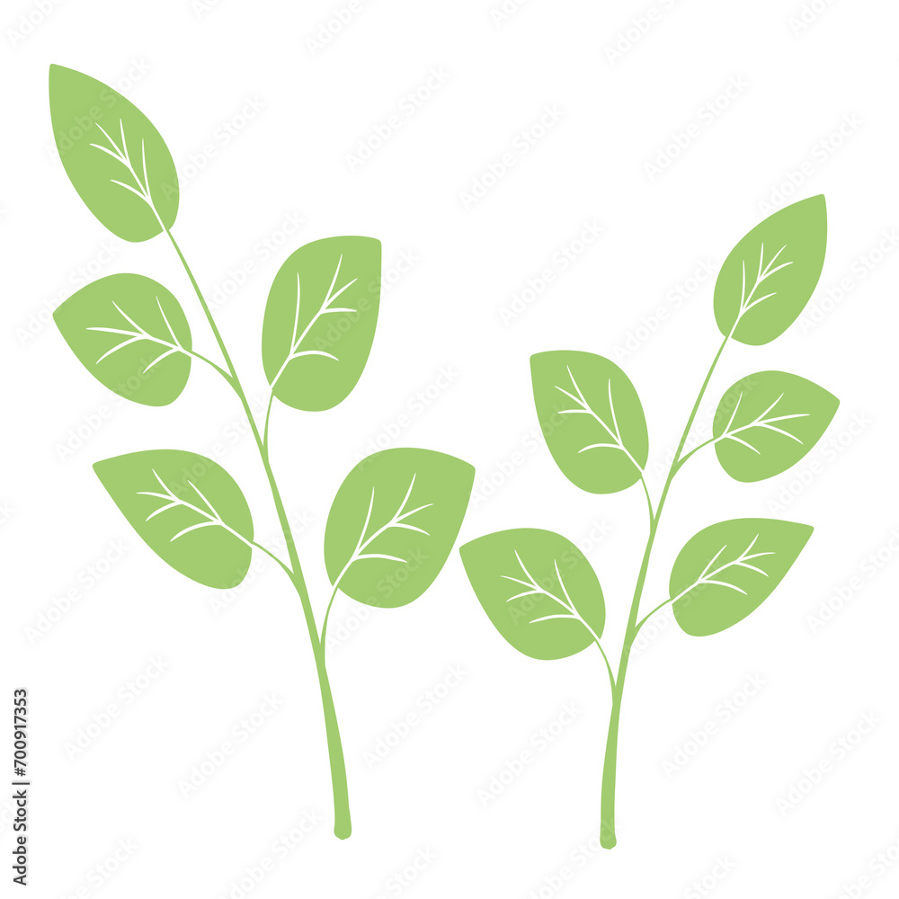 Fototapeta premium Small plants Illustration