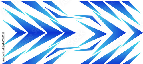 Wallpaper Mural sporty blue sharp arrow gradient racing design background Torontodigital.ca