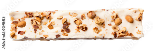 Turron , top view, transparent background, isolated image, generative AI