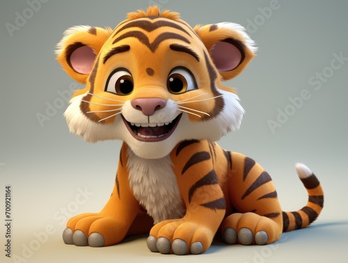 tiger cub with a smile