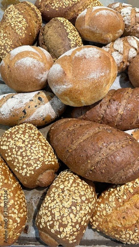 Fresh bread straight out of the oven.