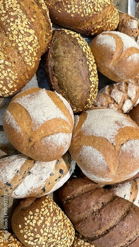 Fresh bread straight out of the oven.