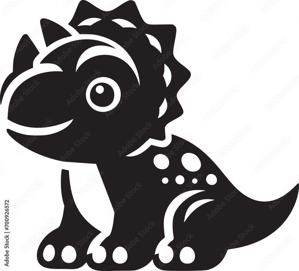 Fototapeta premium Cute Cartoon Dinosaur