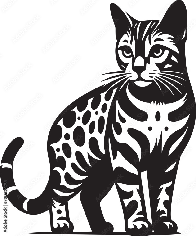 Fototapeta premium Stylized Cat Illustration