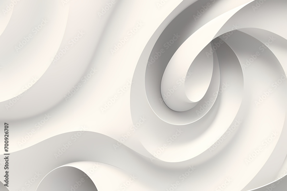 Fototapeta premium Abstract vector wavy lines flowing smooth curve gray white gradient color in concept of luxury, technology, modern.
