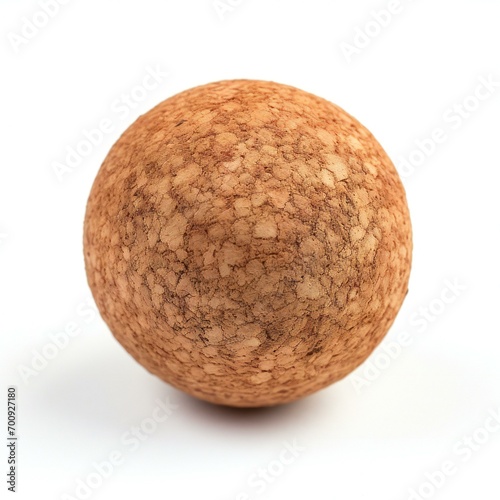 Cork ball isolated on white background