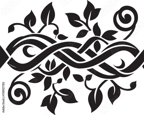 Celtic Knotwork and Foliage