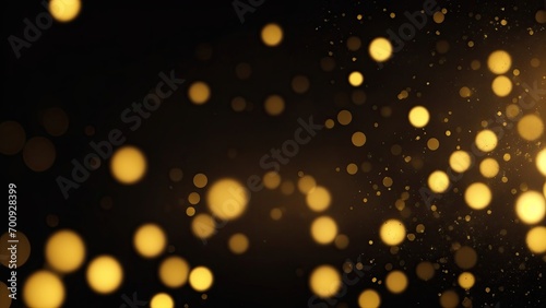 Black and Gold Abstract bokeh background