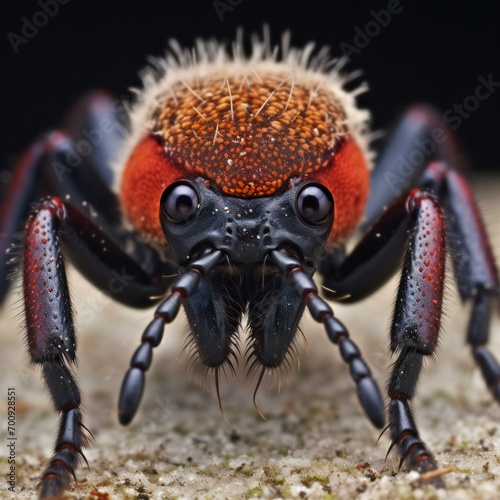Close-up of a jumping spider (Arachnididae)