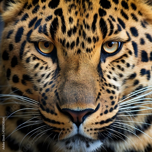 Close-up portrait of a leopard, Panthera onca
