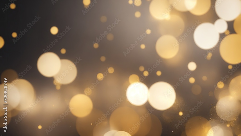 Fototapeta premium Gray and Gold Abstract bokeh background