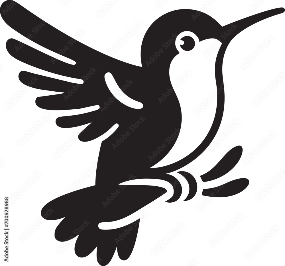 Obraz premium Hummingbird Silhouette