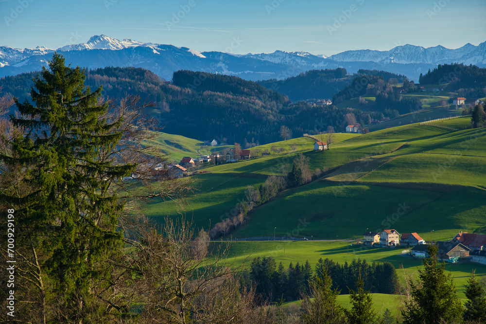 Fünfländerblick von Grieb in der Schweiz auf den Bodensee