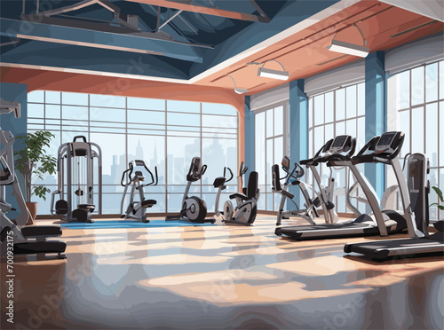 group of people in gym