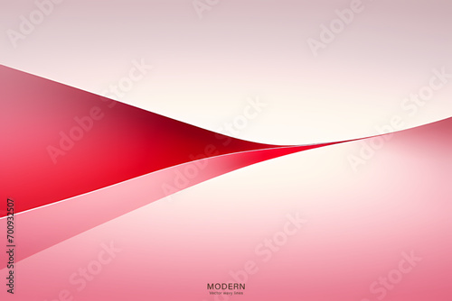 Abstract vector wavy lines flowing smooth curve red gradient color in concept of luxury, technology, modern.