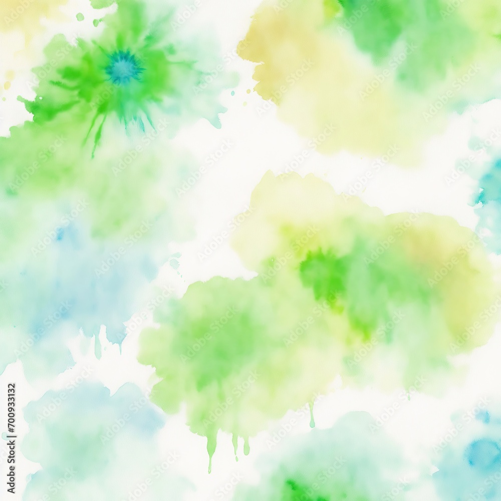 Green Tie Dye Colorful Watercolor background