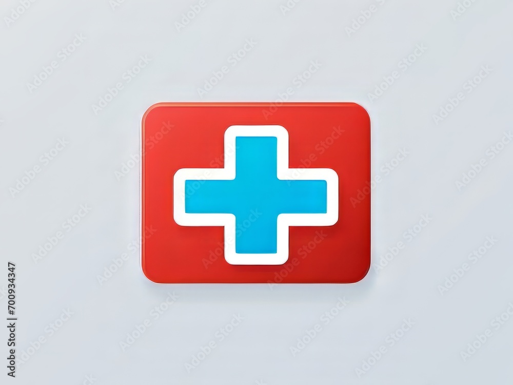 Fototapeta premium icono cruz de emergencia