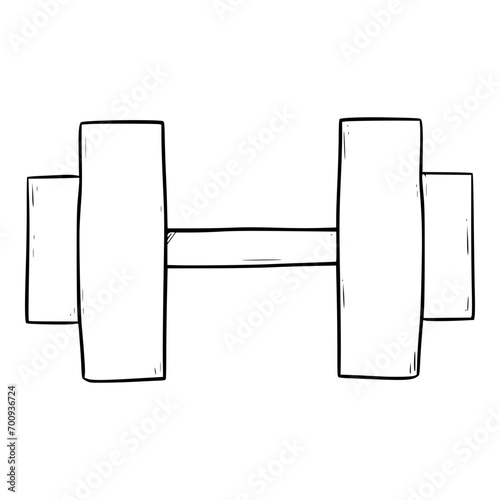 Dumble illustration hand drawn outline sketch vector