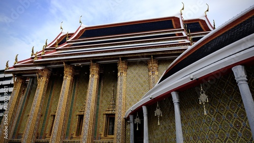 Wat Ratchabophit Sathitmahasimaram Rajaworavihara, bautiful  architecture and famous temple in Bangkok. photo