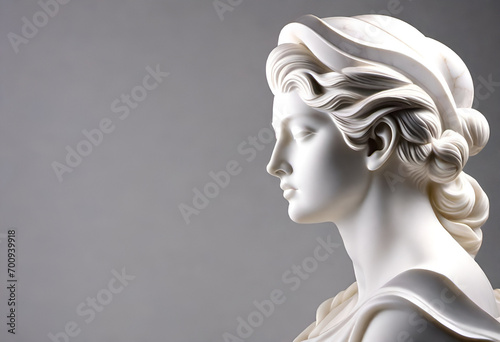 marble sculpture om minimal background photo