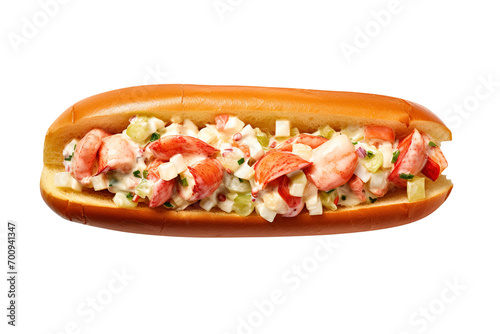 Lobster roll sandwich isolated on transparent background Remove png  Clipping Path  pen tool