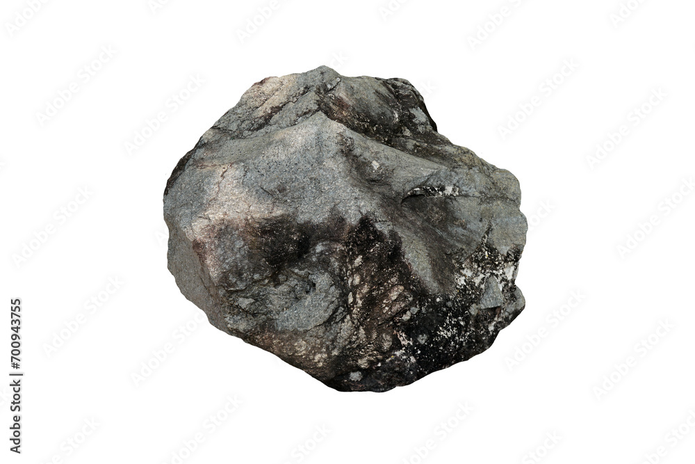 A big natural raw perlite rock stone isolated on white background. A big natural raw perlite rock stone isolated on white background.