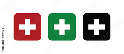 first aid medical health icon. medical emergency plus symbol © Fahad Ayub