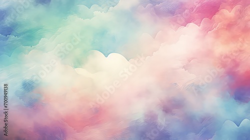 Abstract colorful pastel with gradient multicolor painting background