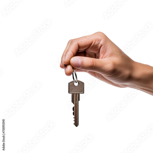 Handing over the Keys isolated on transparent background