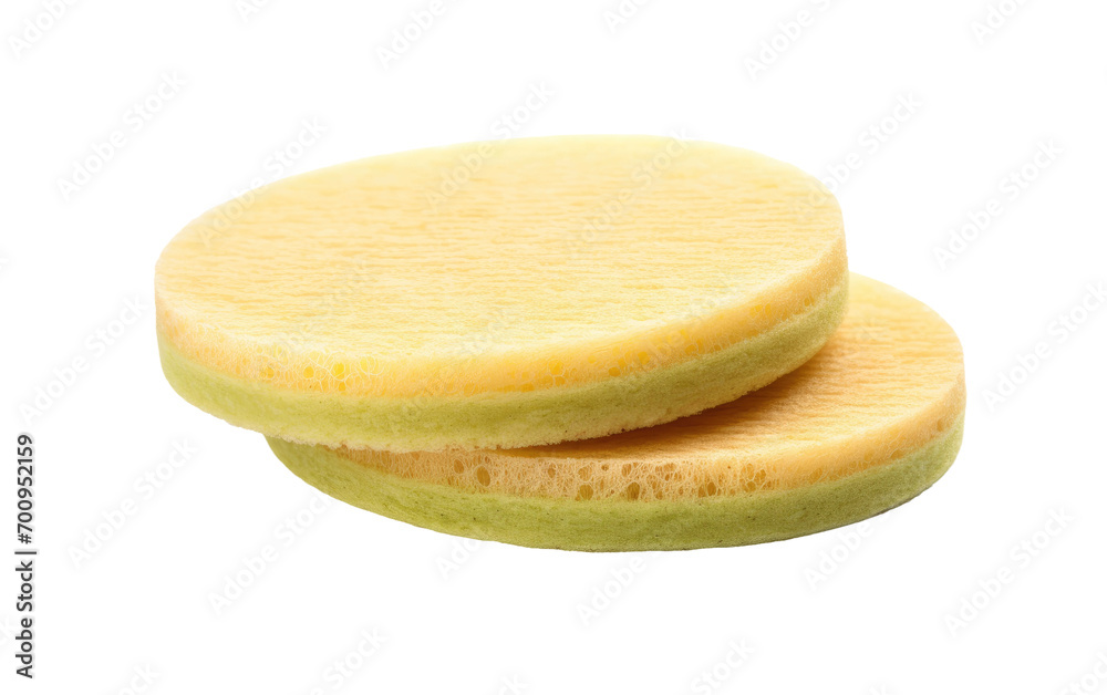 A Detailed Look at Bamboo Fiber Dish Scrubber Pad in Isolated Brilliance on a White or Clear Surface PNG Transparent Background. A Detailed Look at Bamboo Fiber Dish Scrubber Pad in Isolated Brilliance on a White or Clear Surface PNG Transparent Background.