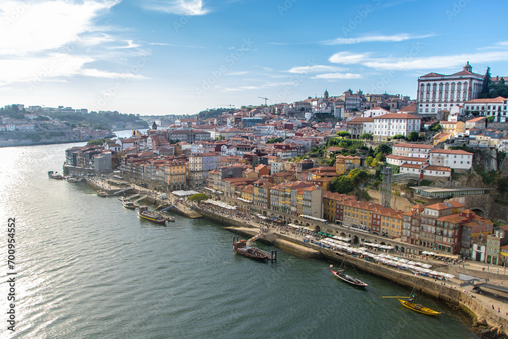 Fototapeta premium View of Porto from Dom Luis bridge