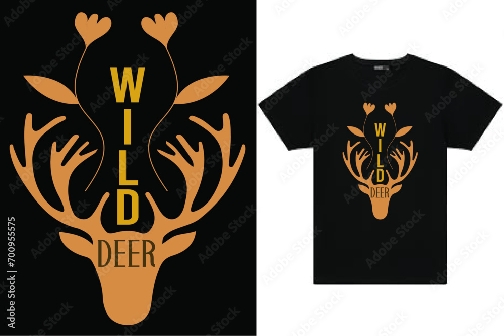 Fototapeta premium Deer t shirt